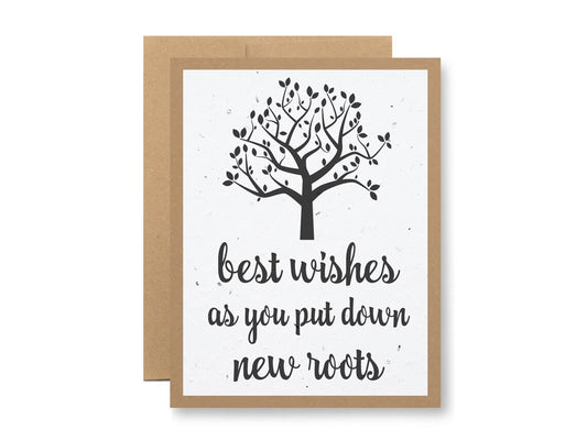 Best Wishes As You Put Down New Roots - Wildflowers